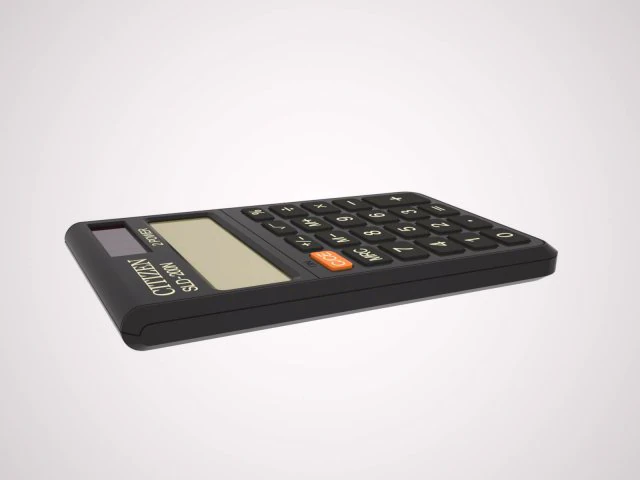 calculator 3D Model .c4d .max .obj .3ds .fbx .stl .blend 