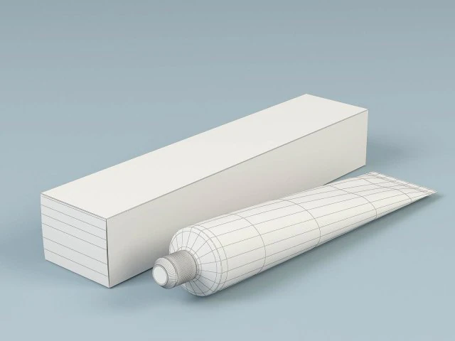 packing of tooth-paste 3D Model .c4d .max .obj .3ds .fbx .stl .blend 