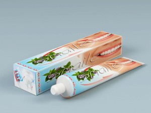 packing of tooth-paste Model 3D
