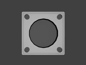 button Modèle 3D
