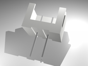 2 -pin straight pin socket Modelo 3D