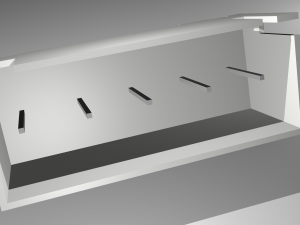 5 -pin straight pin socket 3D 模型