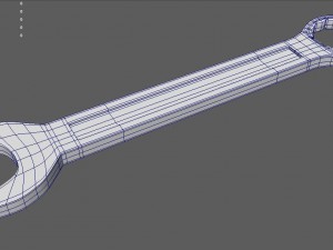 combination ratchet spanner 3D Model