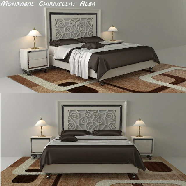 bed monrabal chirivella alba 3D Model .c4d .max .obj .3ds .fbx .stl .blend