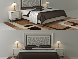 bed monrabal chirivella alba 3D 모델