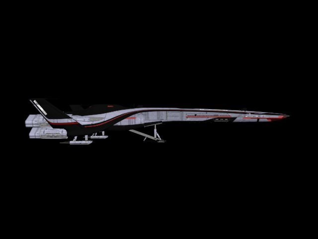 Mass Effect Andromeda Tempest 3d Model In Fantasy Spacecraft