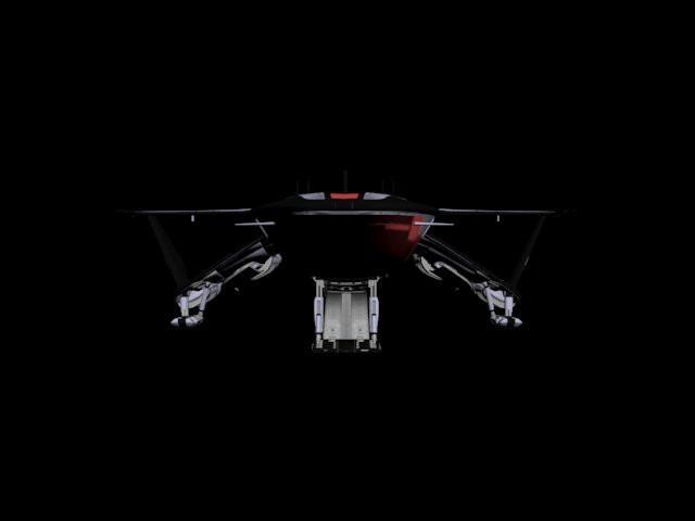 Mass Effect Andromeda Tempest 3d Model In Fantasy Spacecraft