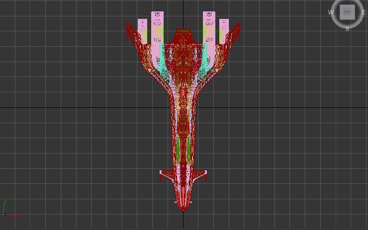 Mass Effect Andromeda Tempest 3d Model In Fantasy Spacecraft