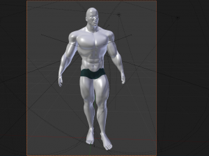 muscular man heroic model Modelo 3D