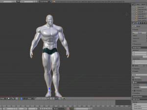muscular man heroic model Modelo 3D