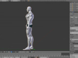 muscular man heroic model 3D Model