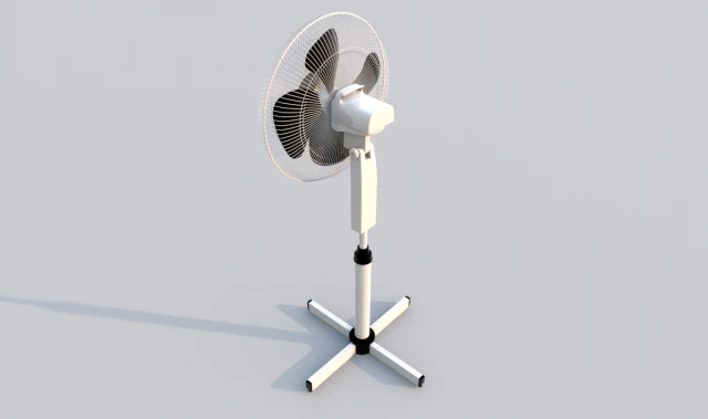 standing fan 3D Model .c4d .max .obj .3ds .fbx .stl .blend 
