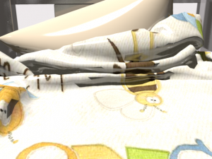 bunk bed with drawers 3D Модель
