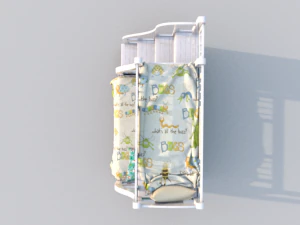 bunk bed with drawers 3D Model