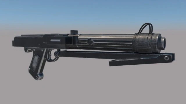 dc-15s blaster rifle 3D Model .c4d .max .obj .3ds .fbx .stl .blend 