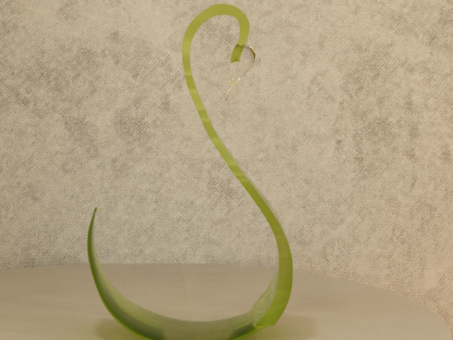 crystal swan 3D 模型 .c4d .max .obj .3ds .fbx .stl .blend 