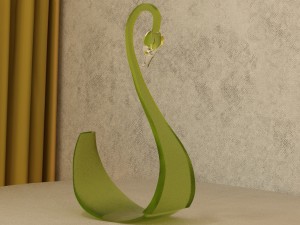 crystal swan 3D 模型