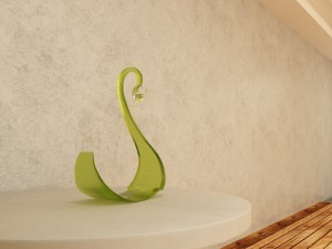 crystal swan 3D 模型