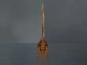 중국 정크 보트 3D 모델