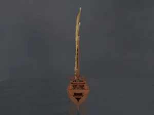 chinese junk boat 3D Model