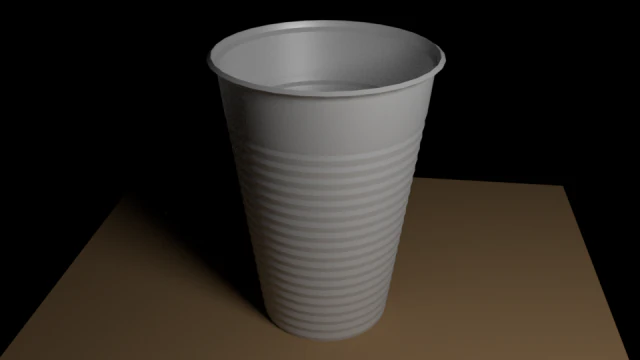 plastic cup 3D Model .c4d .max .obj .3ds .fbx .stl .blend 