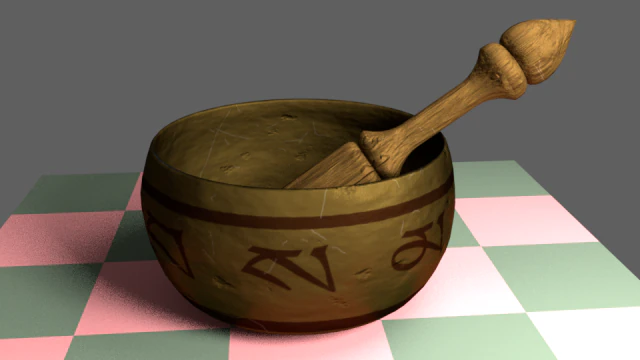 singing bowl 3D Model .c4d .max .obj .3ds .fbx .stl .blend
