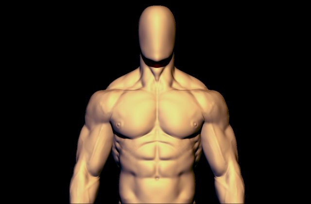 bodybulder base mesh 3Dモデル .c4d .max .obj .3ds .fbx .stl .blend 