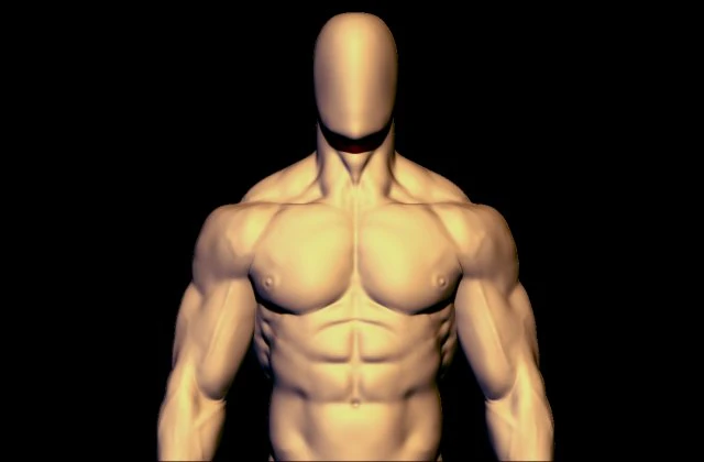 malha baixa do fisiculturista Modelo 3D .c4d .max .obj .3ds .fbx .stl .blend 