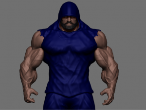 base mesh muscle Model 3D