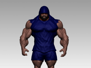 base mesh muscle Model 3D