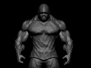 base mesh muscle Model 3D