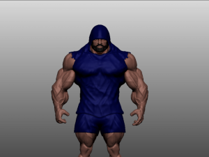 base mesh muscle Model 3D
