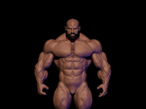 Base mesh muscle 2 3Dモデル