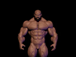 Base mesh muscle 2 3D Model