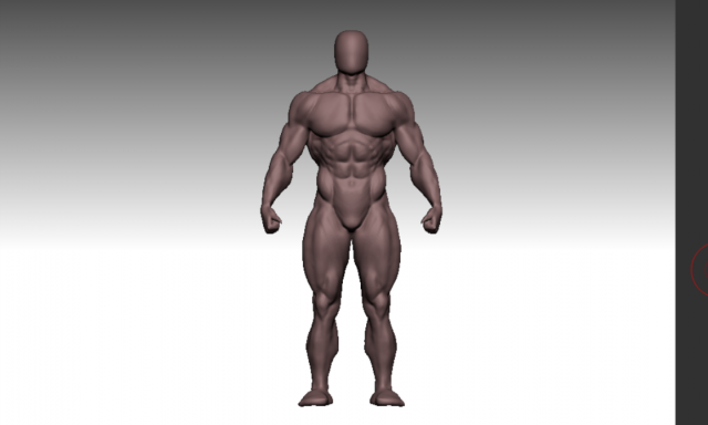 Bodybuilder base mesh 2 3D मॉडल .c4d .max .obj .3ds .fbx .stl .blend 