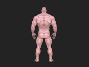 Bodybuilder base mesh warriors 3D 모델