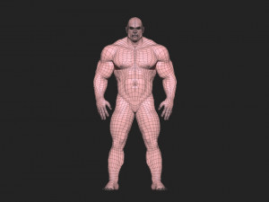 Bodybuilder base mesh warriors 3D 모델