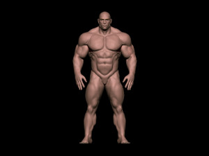 Bodybuilder base mesh warriors 3D 모델