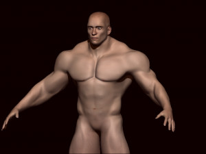 Base mesh male Modèle 3D