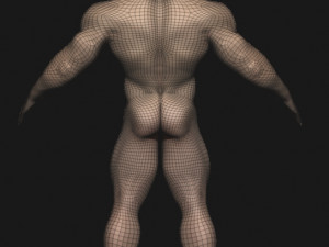 Base mesh male Modèle 3D