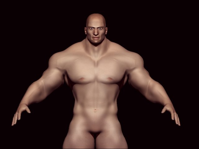 Base mesh bodybuilder 3D Model .c4d .max .obj .3ds .fbx .stl .blend 