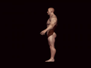 Base mesh bodybuilder 3D Model