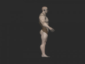 Base mesh bodybuilder 3D Model