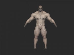 Base mesh bodybuilder 3D Model
