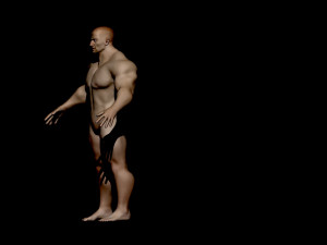 Base mesh bodybuilder 3D Model