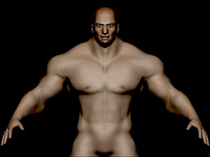 Base mesh bodybuilder 3D Model
