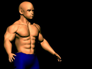 Boy bodybuilder 3D Модель