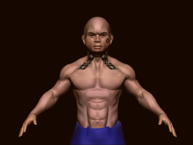Boy bodybuilder 3Dモデル .c4d .max .obj .3ds .fbx .stl .blend 