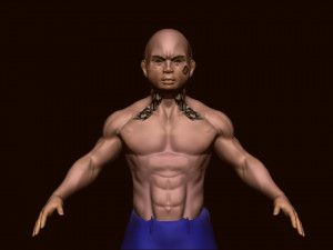 Boy bodybuilder 3D Model