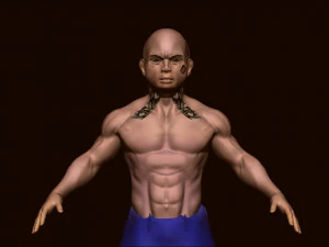 Gar&ccedil;on culturiste Modèle 3D